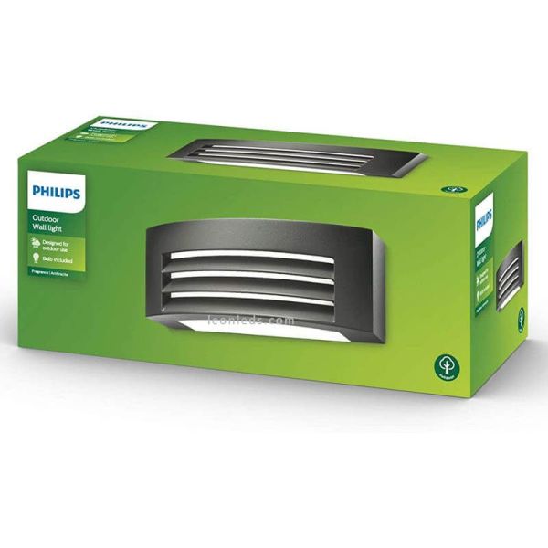 Aplique de pared exterior Antracita Fragance MyGarden Philips | LeonLeds
