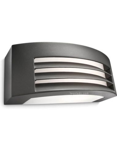 Aplique de pared exterior Antracita Fragance MyGarden Philips | LeonLeds