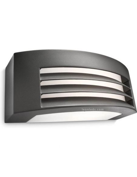 Aplique de pared exterior Antracita Fragance MyGarden Philips | LeonLeds