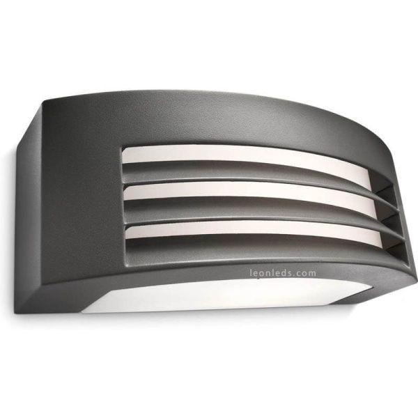 Aplique de pared exterior Antracita Fragance MyGarden Philips | LeonLeds