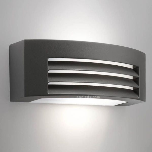 Aplique de pared exterior Antracita Fragance MyGarden Philips | LeonLeds