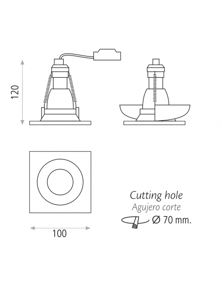 Downlight LED Waka GU10 I LeonLeds Iluminación