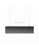 Suspension LED linéaire Hanok noire 3000k ou 4000k Mantra
