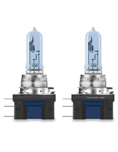 Lâmpadas H15 luz mais branca 5000K e 100% mais luz Cool Blue Intense Next Generation Pack 2 Unds. 64176CBN Osram | leonleds