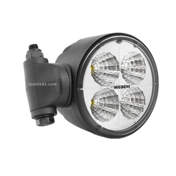 Lampe de travail LED ronde pivotante avec connecteur Deutsch 2000Lm Valtra | leonleds