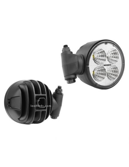 Lampe de travail LED ronde pivotante avec connecteur Deutsch 2000Lm Valtra | leonleds