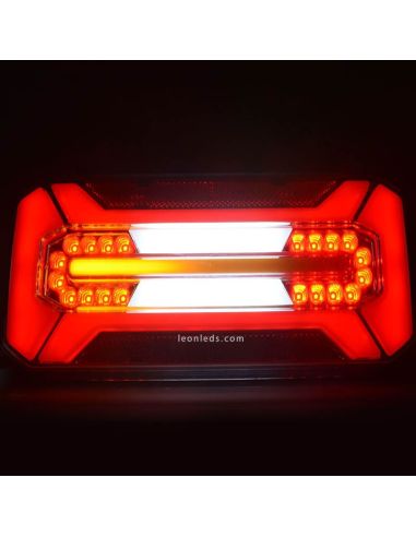 Luz indicadora progressiva LED sem triângulo com conector Tyco de 7 pinos 1298 DD L/P | leonleds