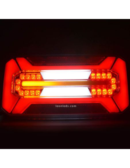 Luz indicadora progressiva LED sem triângulo com conector Tyco de 7 pinos 1298 DD L/P | leonleds