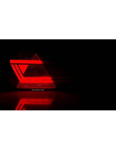 Feu arrière LED avec triangle Mavic 6 Fonctions Horpol | leonleds