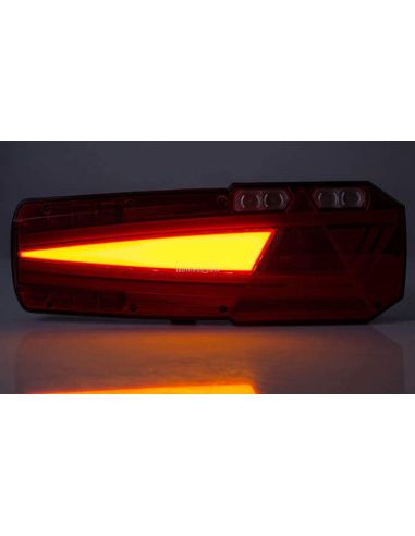 Lanterna traseira de LED com triângulo Mavic 6 Funções Horpol | leonleds