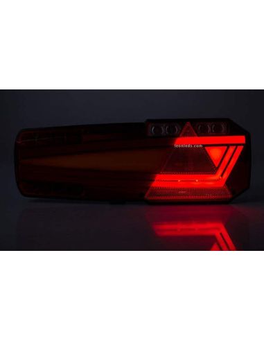 Lanterna traseira de LED com triângulo Mavic 6 Funções Horpol | leonleds