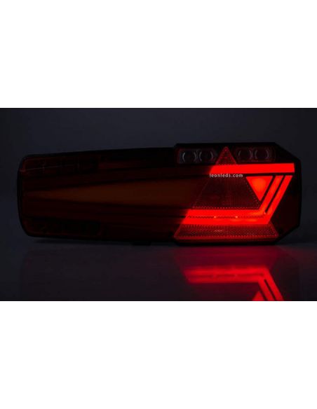 Lanterna traseira de LED com triângulo Mavic 6 Funções Horpol | leonleds