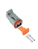 Conector 2 Pin Deutsch Hembra con terminales Agropar | LeonLeds