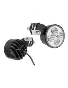 Faro LED de trabajo redondo con soporte Swivel 2000Lm 21W con cable | LeonLeds
