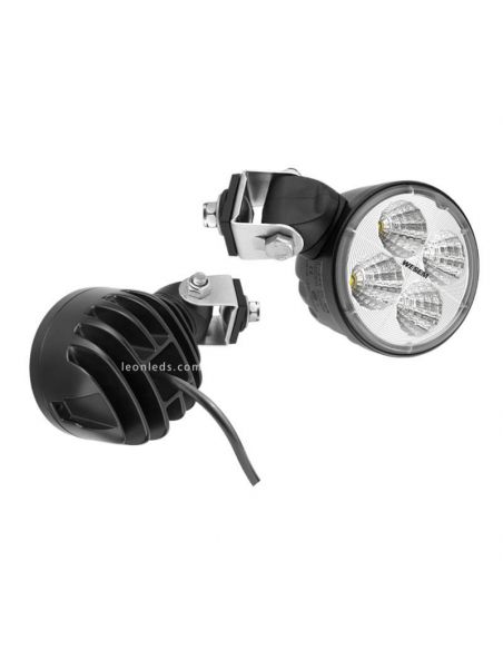 Faro LED de trabajo redondo con soporte Swivel 2000Lm 21W con cable | LeonLeds