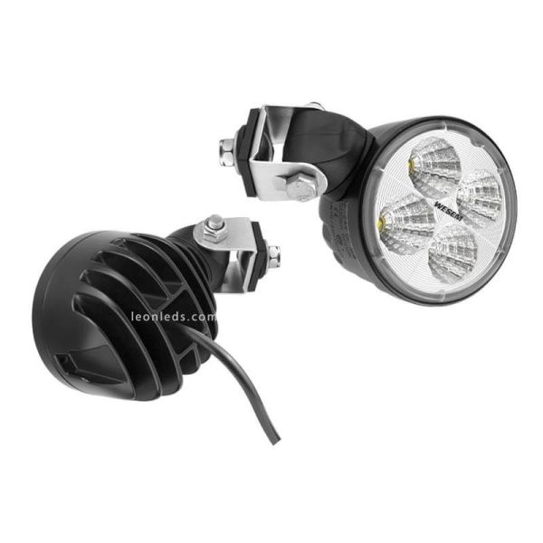 Faro LED de trabajo redondo con soporte Swivel 2000Lm 21W con cable | LeonLeds