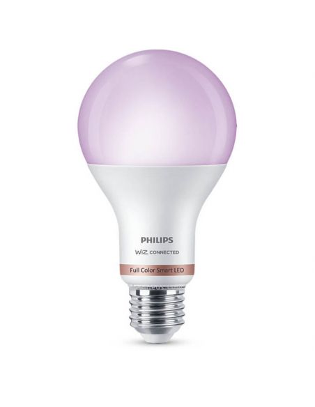 Lâmpada LED Inteligente 13W - 100W RGB com Wiz e Wi-Fi e Bluetooth Regulável A67 E27 Philips | leonleds