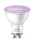 Bombilla LED inteligente GU10 50W - 4,7W Wiz RGB compatible con Alexa Google Home 8719514372344 Philips | LeonLeds