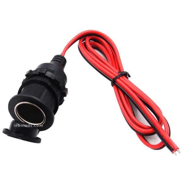 Base de mechero hermetico con cable 12V / 24V Agropar | LeonLeds