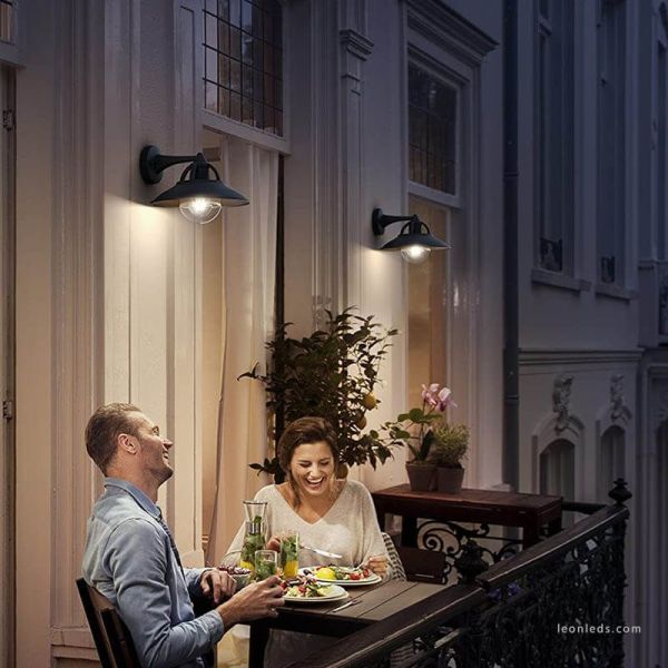 Ambiente Aplique para exterior Vintage de Aluminio Cormorant MyGarden 1XE27 IP44 8718696165836 | LeonLeds