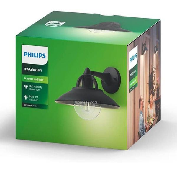 Caixa de luz de parede ao ar livre de alumínio vintage Cormorant MyGarden 1XE27 IP44 8718696165836 | leonleds