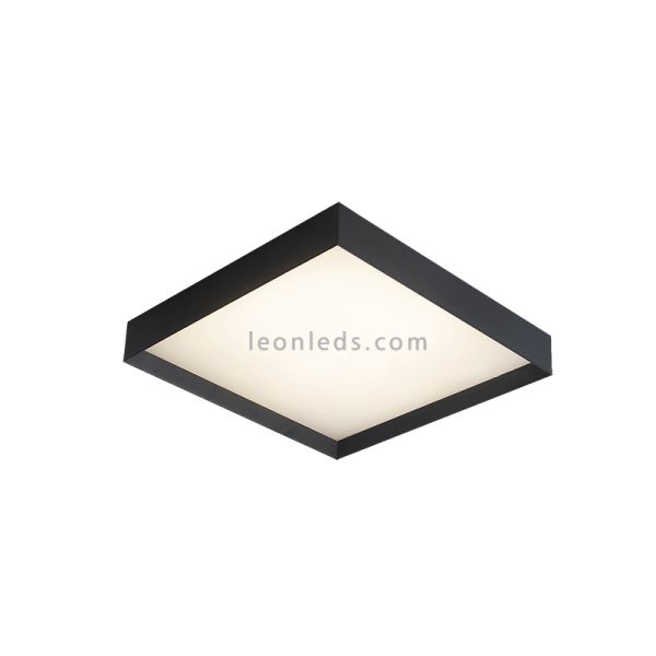 Luminária de teto LED Munique 40cm preta