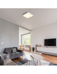 Plafón Munich LED 60cm branco 2