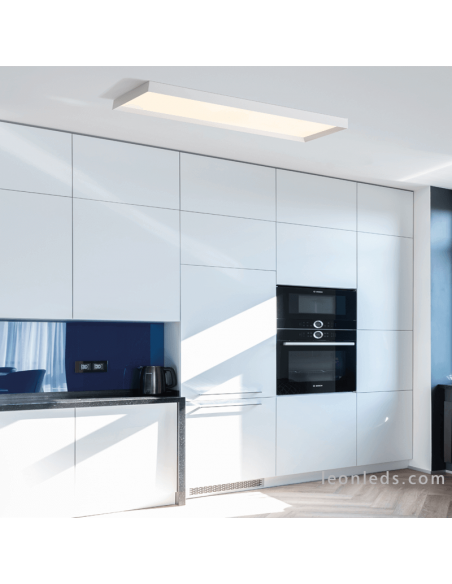 Plafón Munich LED 90cm blanco ambiente