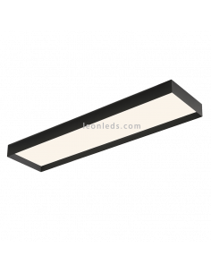 Plafón Munich LED 120cm negro