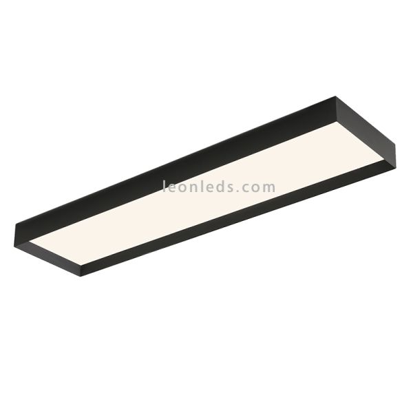 Plafón Munich LED 120cm negro