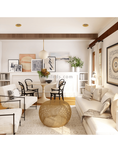 Luz empotrable de techo Winka Led Oro ambiente