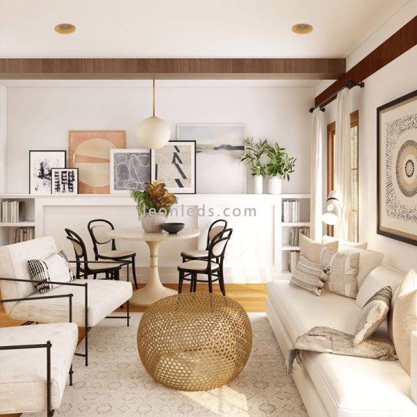 Plafon embutido Winka Led Gold ambiente