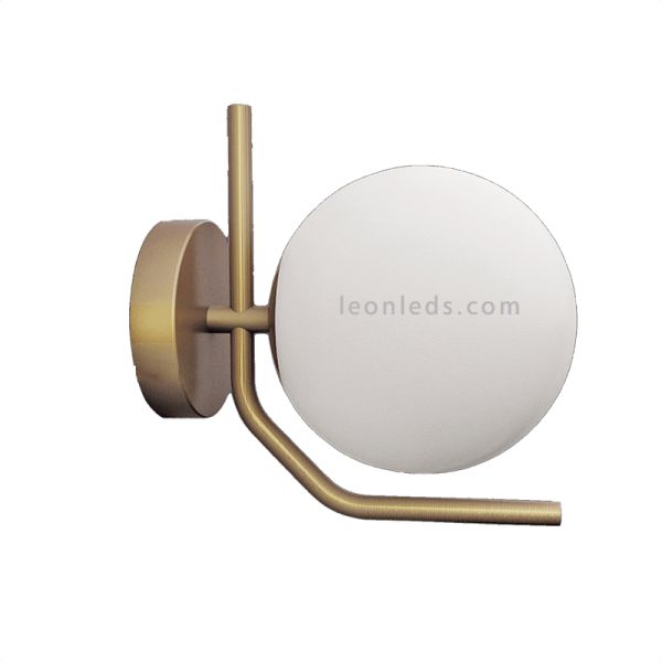 Aplique de parede de metal Gold Maui