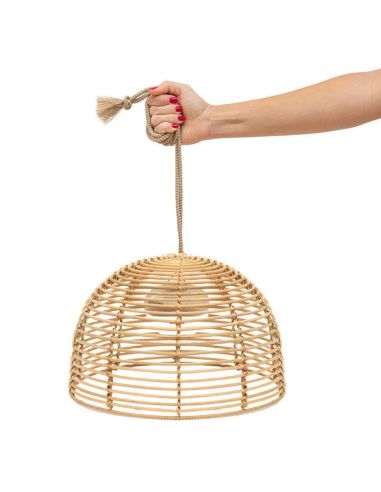 Lámpara recargable natural Bossa Hang exterior New Garden | LeonLeds