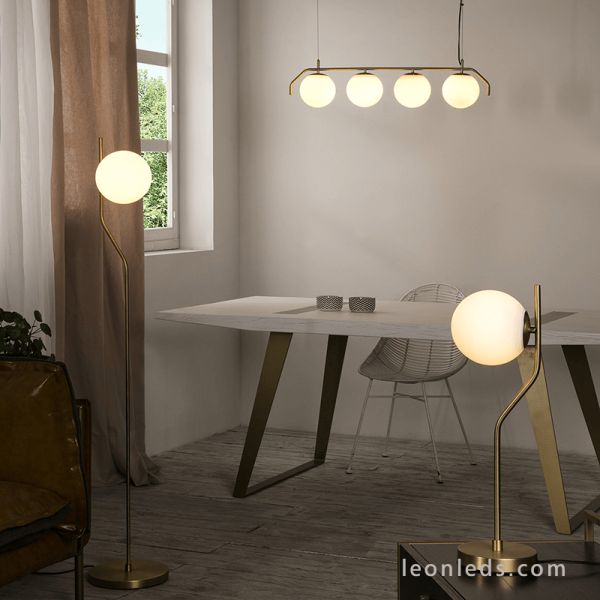 Candeeiro de mesa Maui ouro série completa