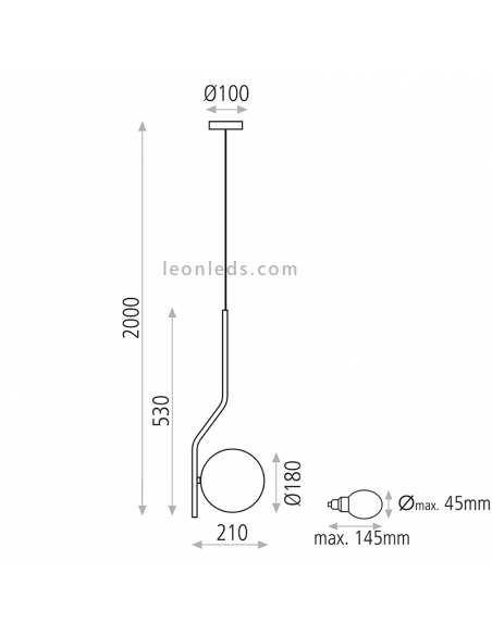 Suspension 1L Dimensions Maui