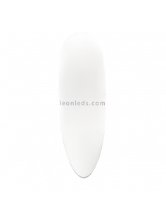 Aplique de pared redondeado de cristal Dora