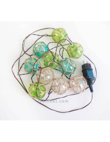 Pack de 6 Guirnaldas LED exteriores jardín Mare color azul New Garden | LeonLeds Iluminación