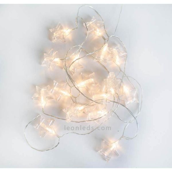 Pack de 6 guirlandes étoiles LED Bianca New Garden | Éclairage LeonLeds