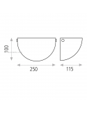 Aplique de pared ovalado dimensiones