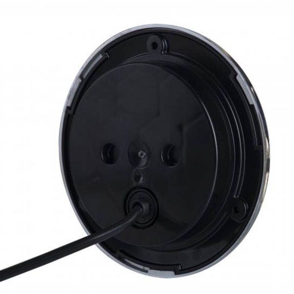 Lanterna traseira LED redonda cromada 3 Funções 12V-24V LZD 2423 Horpol | leonleds