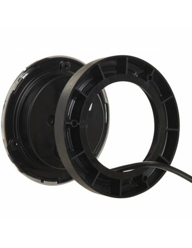 Feu arrière LED rond avec finition chromée avec feu de position, de recul et antibrouillard Horpol | leonleds