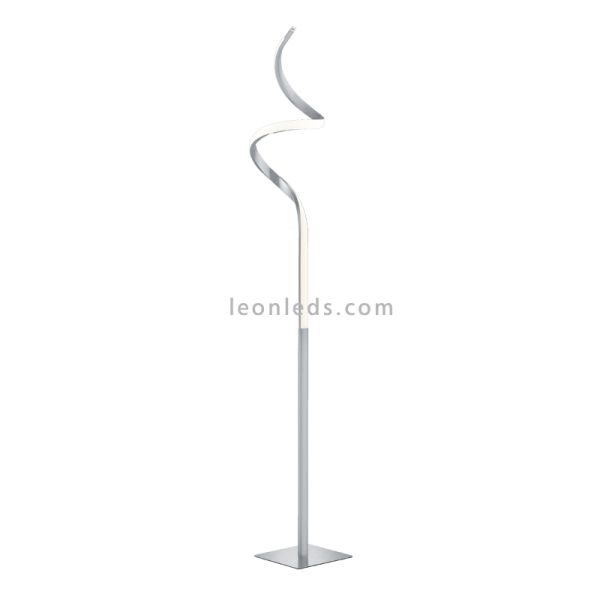 Candeeiro de pé em espiral de metal Curso de níquel