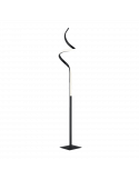 Lampadaire en métal spirale noir Course