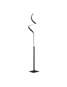 Candeeiro de pé em espiral de metal Black Course