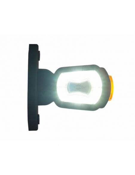 Feu de balisage court LED blanc 3 feux 12V - 24V Horpol | leonleds