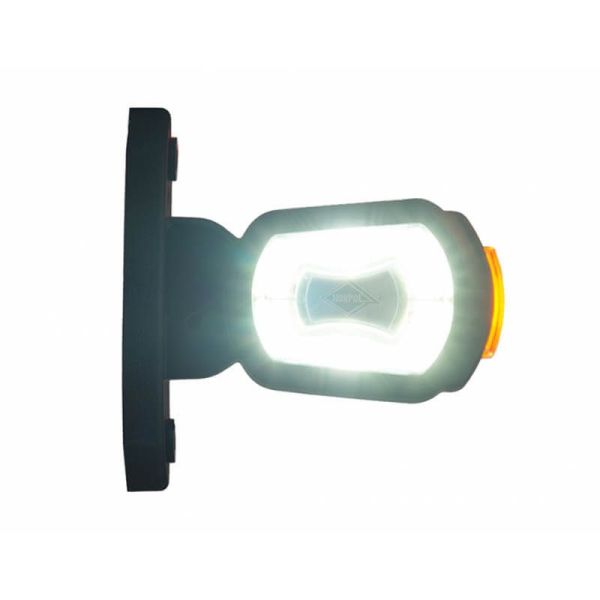 Feu de balisage court LED blanc 3 feux 12V - 24V Horpol | leonleds