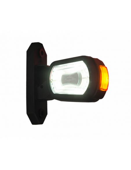 Feu de balisage court LED blanc 3 feux 12V - 24V Horpol | leonleds