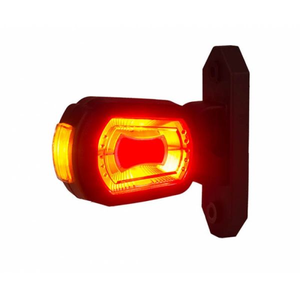 Feu de balisage court LED rouge 3 feux 12V - 24V Horpol | leonleds