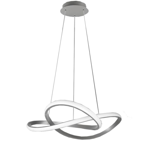 Luminária pendente Curso 27,5W 4000k níquel